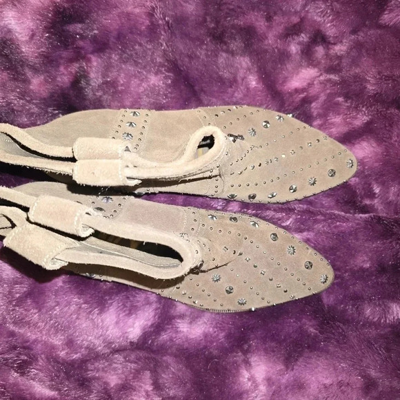 SAM EDELMAN Brian Star Studded Ankle Boots Suede Size 6 - Picture 10 of 13